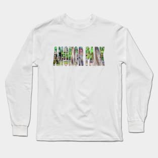 ANGKOR PARK - Cute little Long-Tailed Macaques Monkey Long Sleeve T-Shirt